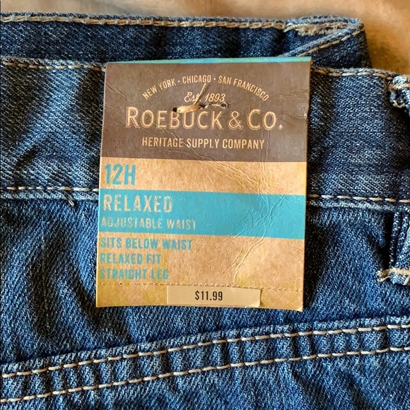 Boys Roebuck and Company Size 12H denim jeans - Picture 2 of 4